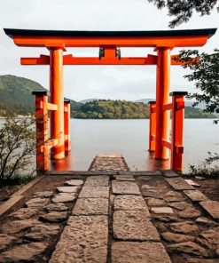 Hakone Shrine paint by numbers