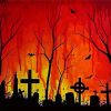 Halloween Graveyard Paint By Number