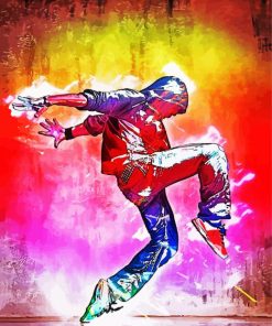 Hip Hop Dancer Art paint by numbers