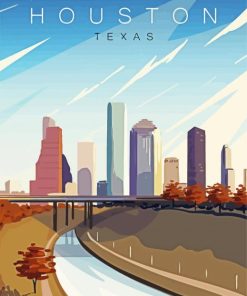 Houston Texas paint by numbers