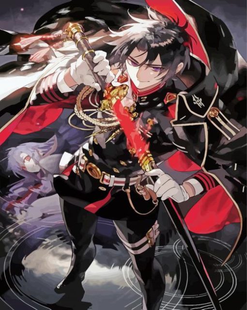 Ichinose Guren Owari No Seraph paint by numbers