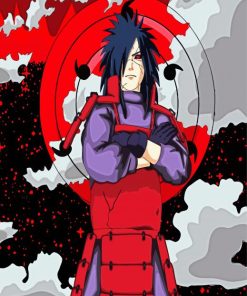 Illustration Madara Uchiha paint by numbers