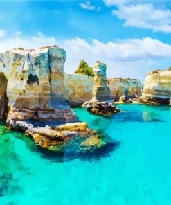 Italy Puglia Seascape paint by numbers