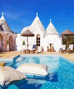 Italy Puglia Trulli paint by numbers