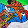 Jazz Flute Player paint by numbers