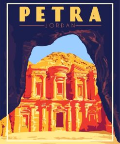 Jordan Petra Poster Paint By Numbers