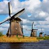 Kinderdijk Windmills paint by numbers