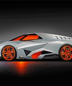 Lamborghini Egoista paint by numbers