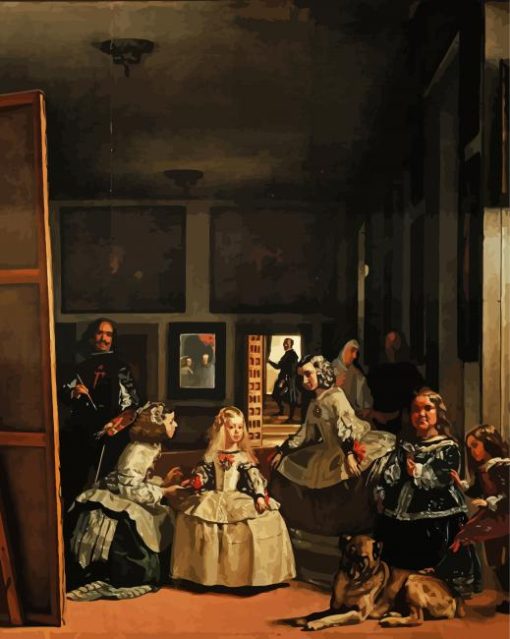 Las Meninas by Velazquez paint by numbers