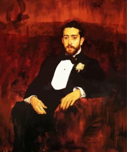 Lawyer Don Silverio Portrait Sorolla Art Paint By Number