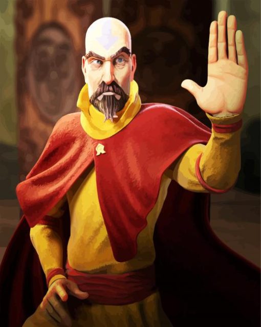 Legend of korra Tenzin Avatar paint by numbers