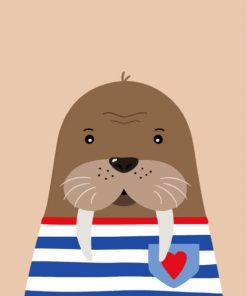 Little Walrus paint by numbers