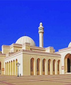 Manama Bahrain Al Fateh Grand Mosque paint by numbers