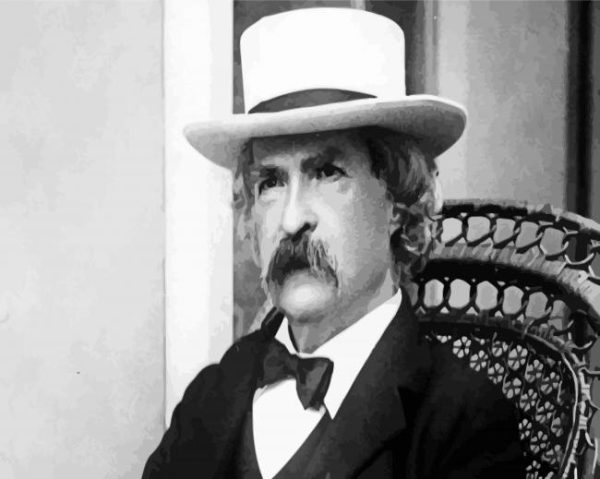 Mark Twain American Author paint by numbers