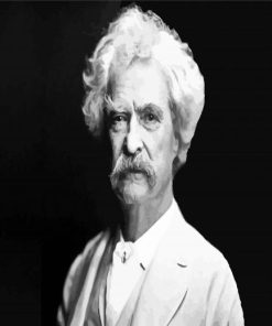 Mark Twain Author paint by numbers