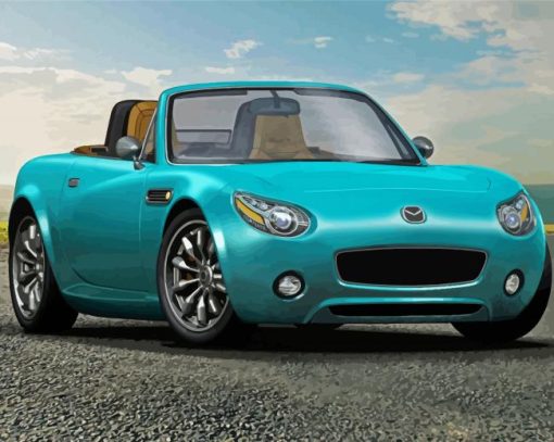 Mazda MX 5 Miata paint by numbers