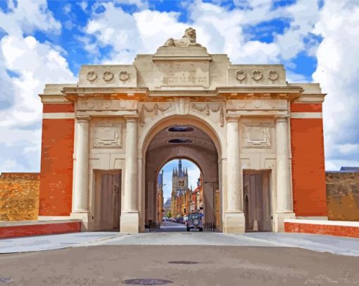 Menin Gate Ypres paint by numbers