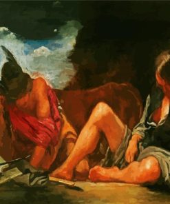 Mercury and Argus by Velazquez paint by numbers