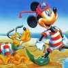 Mickey Mouse And Pluto Paint By Number