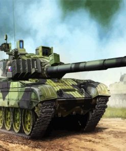 Military Battle Tank paint by numbers