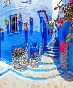 Morocco Chefchaouen paint by numbers