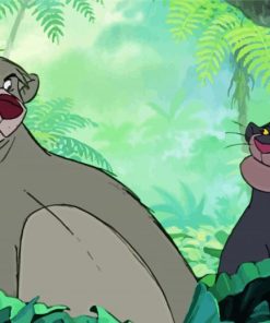 Bagheera And Baloo Paint By Number