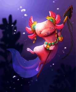 Ocean Guard Axolotl Paint By Numbers