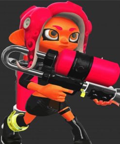 Octoling Splatoon paint by numbers