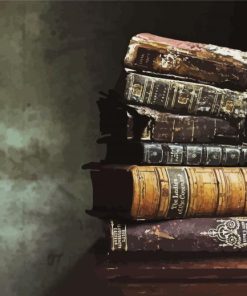 Old Antique Books paint by numbers