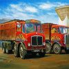 Old Lorries Paint By Number