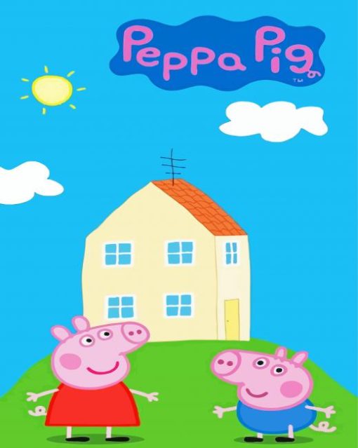 Peppa Pig House paint by numbers