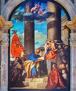 Pesaro Madonna by Titian paint by numbers