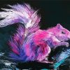 Pink Squirrel paint by numbers