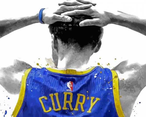 Player Stephen Curry paint by numbers