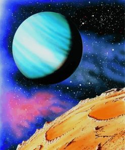 Pluto Planet Art paint by numbers