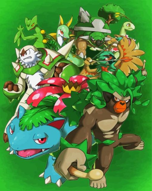 Pokemon Anime paint by numbers