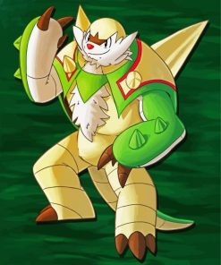 Pokemon Chesnaught paint by numbers