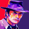 Pop Art Clint Eastwood paint by numbers