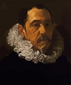 Portrait of Francisco Pacheco by Velazquez paint by numbers