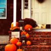 Pumpkins On Stairs paint by numbers