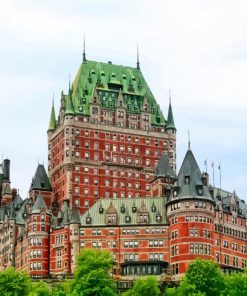 Quebec Chateau Frontenac paint by numbers