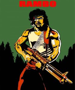 Rambo Illustration paint by numbers