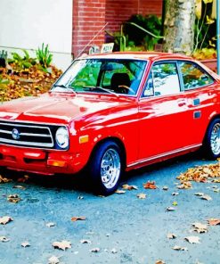 Red Classic Datsun paint by numbers