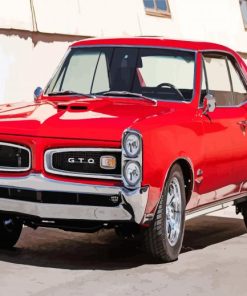 Red Classic Gto Car Paint By Number