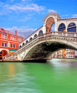 Rialto Bridge Burano paint by numbers