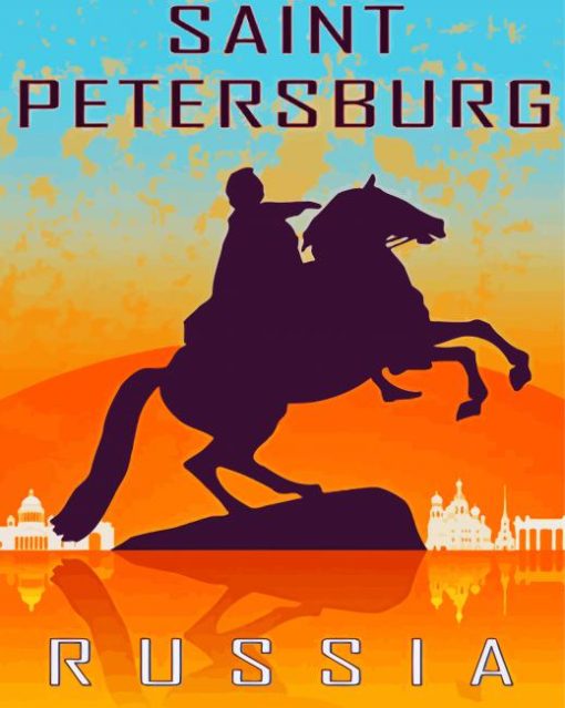 Russia St Petersburg Poster paint by numbers