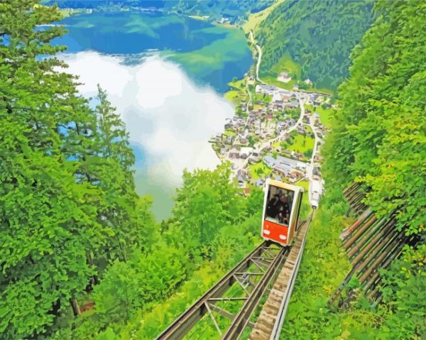 Salzwelten Hallstatt Town Paint By Number