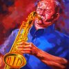 Sax Player paint by numbers