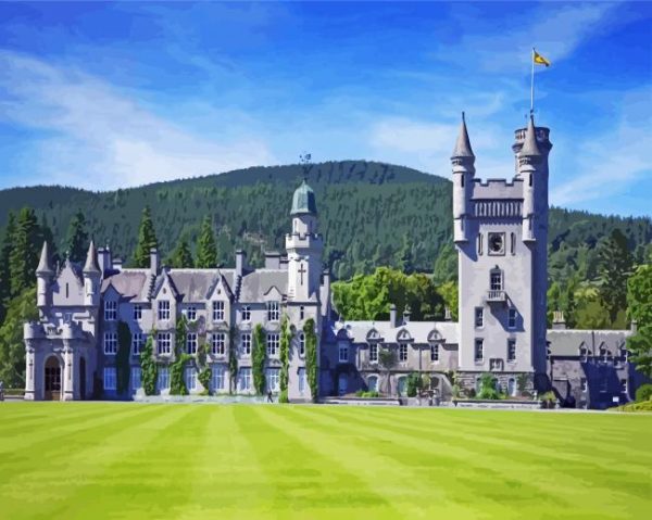 Scotland Balmoral Castle paint by numbers