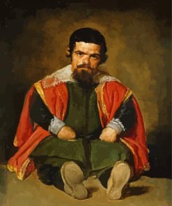 Sebastian de Morra by Velazquez paint by numbers